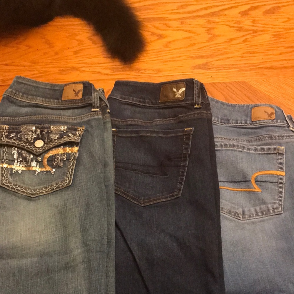 AE Jeans Trio.  Size 10, Regular Length.